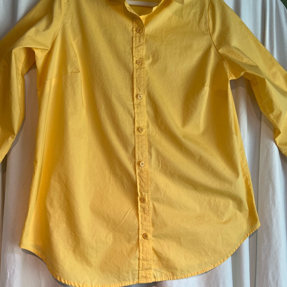 Woman Within Blouse Long Sleeve Button Up Size 14/16 - Picture 5 of 6